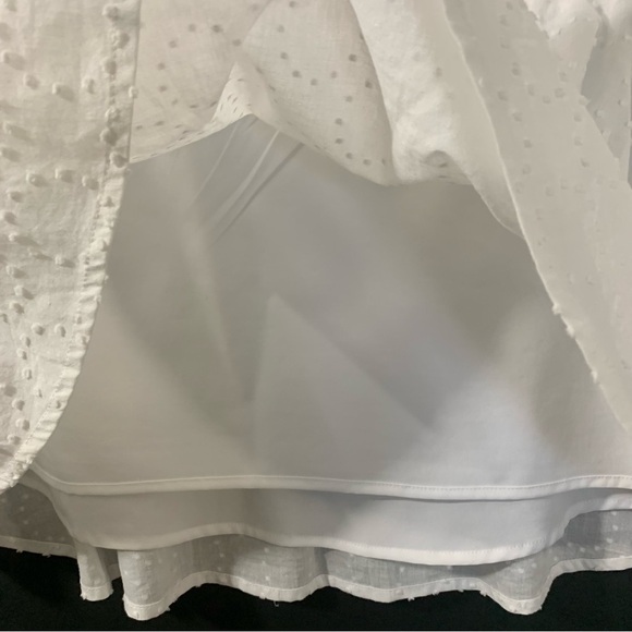 2/$35 Isaac Mizrahi Swiss Dot Blouse Ruffle Slvs - Picture 6 of 14